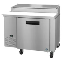 product of Hoshizaki PR46B 46" 1-Section Refrigerated Pizza Prep Table w/ 1 Door, (6) 1/3 Size Pans