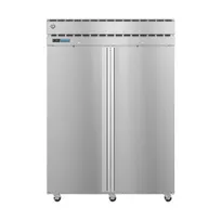 product of Hoshizaki PT2A-FS-FS 2-Section Pass-Thru Refrigerator w/ 4 Solid Full Doors, Top Mount, Stainless Steel, 53 cu. ft.