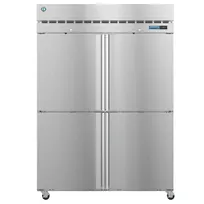 product of Hoshizaki PT2A-HS-HS 2-Section Pass-Thru Refrigerator w/ 8 Solid Half Doors, Top Mount, Stainless Steel, 53 cu. ft.