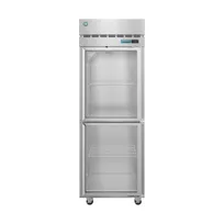 product of Hoshizaki R1A-HG 27" 1-Section Reach-In Refrigerator w/ 2 Glass Half Doors, Top Mounted, Stainless Steel, 23 cu. ft.