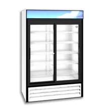 product of Hoshizaki RM-45-SD-HC-WHT - 51" 2-Section Merchandiser, 38.26 cu ft, White, Glass Doors