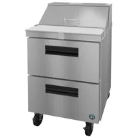 product of Hoshizaki SR27B-8D2 27" One Section Sandwich / Salad Prep Table w/ 2 Drawers, 8 Pans