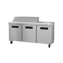 product of Hoshizaki SR72B-12 72" Three Section Sandwich / Salad Prep Table w/ 3 Doors, 12 Pans