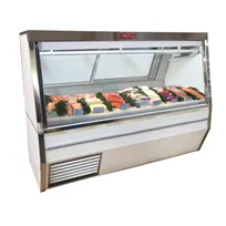 product of Howard-McCray SC-CFS34N-12-LED 144" Flat Refrigerated Seafood Display Case, White