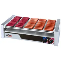 product of APW Wyott HR-50 X*Pert™ Hotrod® Hot Dog Grill, (11) Chrome Surface Rollers