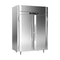 product of Victory HRS-2D-S1-EW-HC 34"-35" Dual-Temp Cabinet, 48 Cu Ft, 2-Door Solid Stainless Steel