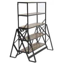product of Hubert 16715 Industrial Convertible Table/Shelf, 5-Shelf, 44" X 30" X 55"H