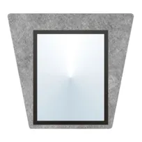 product of Hubert 40451 Menu Board - 1-Pocket 16" x 15"H Wall-Mount Holds 1 8-1/2" x 11"H Insert Sintra Stone