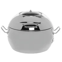 product of Hubert 45814 Induction Soup Chafer, 11.5 Qt., 19.5"x18.5"x12.8"H, Mirror, Self-Clw/Glass, Pan Lift Pin