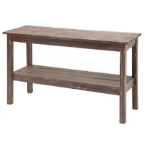 product of Hubert 48854 Display Table - Large Produce Display, 48-1/2" x 17¾" x 19" Pine Wood, Brown