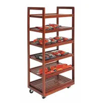 product of Hubert 60376 Bakery Cart, 6-Shelf, 31" X 20"X 68"H, Rectangular, Flat Shelves
