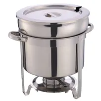 product of Hubert 91171 Soup Chafer 11-3/5 Qt 14-3/16"x11-3/8"x13" H SS Food/Water Pans Frame Lift-Off Fuel Cell