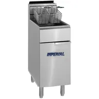 product of Imperial IFS-40-D Full Pot Floor Model Gas Fryer w/ 45-lb Capacity, 2 Twin Baskets, Millivolt Control