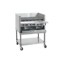 product of Imperial IABA-60 60" Countertop Gas Radiant Smoke Charbroiler w/ (10) Burners, 200.000 BTU