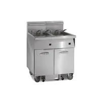 product of Imperial IFSSP575EUT Floor Model Electric Fryer, Thermostatic Controls and Built-In Filter, (5) 75 lbs Fryers