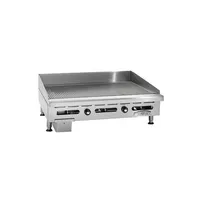 product of Imperial IGG-60 60" Countertop Thermostatic Gas Griddle, 1" Grooved Steel, 150.000 BTU