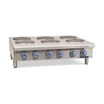 product of Imperial IHPA-10-60-E 60" Electric Countertop Hotplate w/ (10) Solid Burners, Infinite Controls, 20.0 kW