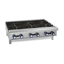 product of Imperial IHPA-10-60 60" Countertop Gas Hotplate with (10) Burners, Manual Controls, 320.000 BTU