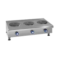 product of Imperial IHPA-2-24-E 24" Electric Countertop Hotplate w/ (2) Solid Burners, Horizontal Design, Infinite Controls, 4.0 kW