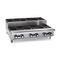 product of Imperial IHPA-4-24SU 24" Countertop Step-Up Gas Hotplate with (4) Burners, Manual Controls, 128.000 BTU