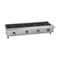 product of Imperial IHPA-4-48 48" Countertop Gas Hotplate with (4) Burners, Manual Controls, 128.000 BTU