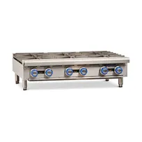 product of Imperial IHPA-6-36 36" Countertop Gas Hotplate with (6) Burners, Manual Controls, 192.000 BTU