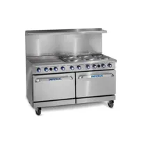 product of Imperial IR-6-G24T-E 60" Electric Range, 6 Round Plates, 24" Griddle, 2 Standard Ovens