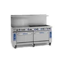 product of Imperial IR-6-G36 72" Gas Restaurant Range w/ (6) Open Burners, 36" Griddle, (2) Standard Ovens, 322.000 BTU
