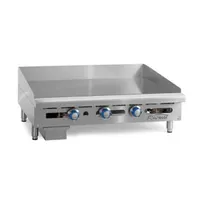 product of Imperial ITG-60 60" Countertop Thermostatic Gas Griddle, 1" Steel Plate, 150.000 BTU