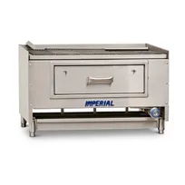 product of Imperial MSQ-30 30" Cast Iron Wood Burning Charbroiler, Countertop / 20,000 BTU - Wood Fired
