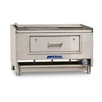 product of Imperial MSQ-48 48" Countertop Mesquite Wood Burning Charbroiler, 30.000 BTU