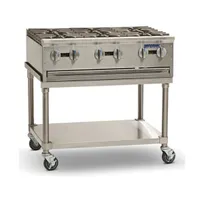 product of Imperial PSH424 24" Countertop Gas Hotplate with (4) Burners, Manual Controls, 128.000 BTU