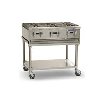 product of Imperial PSH636 36" Countertop Gas Hotplate with (6) Burners, Manual Controls, 192.000 BTU