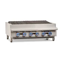 product of Imperial IRB-36 36" Countertop Gas Radiant Charbroiler w/ (6) Burners, 90.000 BTU