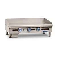 product of Imperial ITG-36 36" Countertop Thermostatic Gas Griddle, 1" Steel Plate, 90.000 BTU