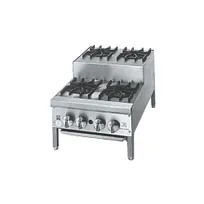 product of Jade JHPE-2-218-F 18" Floor Step-Up Gas Hotplate with (4) Burners, Manual Controls, 60.000 BTU