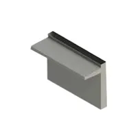 product of Jade S-48-BIST 48" x 24" Stainless Steel Bistro Backguard Flue Riser with Single Solid Shelf