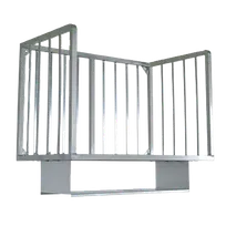 product of John Boos ALMBR-4W-X Aluminum Wall Mounted Meat Boat Rack - 48" x 20"