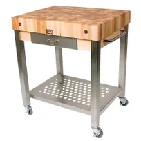 product of John Boos CUCT14 Cucina Technica Cart, 24"W X 24"D X 35"H Overall Size