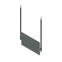 product of John Boos DM-48-CM Demo Mirror, Ceiling Mounted, 37-1/4"W X 22-1/2"H