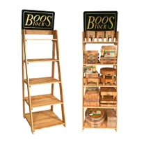 product of John Boos DRACKB6 5 Shelf Cutting Board Display Rack w/ Varnique Finish