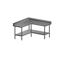 product of John Boos ST4R5-L2460SSK L Shaped Work Tables, 60" x 60" x 24" / 14 gauge with Undershelf