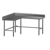 product of John Boos ST6R5-L3060SBK L Shaped Work Tables, 60" x 60" x 30" - 16 gauge