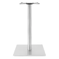 product of John Boos STB-2242-X Bar Height Table Base, 21x21 Base, 3 Round Column, Brushed Stainless Steel