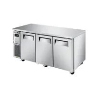 product of Turbo Air JURF-72-N 70" 3-Door Undercounter Refrigerator Freezer, R 12 - F 5.6 cu. ft. – Dual Temperature
