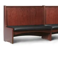 product of JustChair JBSB-WBBO-48-GR1/COM Banquette Bench, Vertical Beadboard Back, Removable Seat, 48" Height
