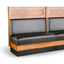 product of JustChair JBSB-WSS-48-GR1/COM Banquette Bench, Plain Back, Removable Seat, 48" Height
