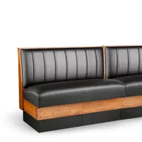 product of JustChair JBSB-WSS-UCH-36-GR3 Banquette Bench, Vertical Channel Back, Removable Seat, 36" Height