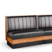 product of JustChair JBSB-WSS-UCH-42-GR1/COM Banquette Bench, Vertical Channel Back, Removable Seat, 42" Height