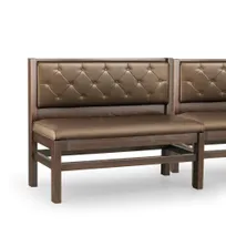 product of JustChair JBSB-WT-SBT-36-GR3 Banquette Bench, Button Tufted Back, Upholstered Seat, 36" Height